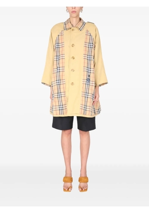 1/OFF check pattern coat - Neutrals