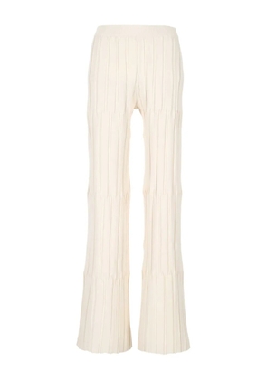 MRZ pleated flared trousers - Neutrals