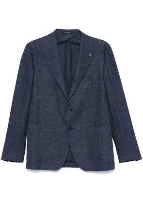 Tagliatore slub-texture blazer - Blue