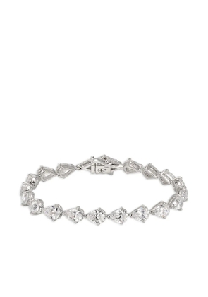 Anabela Chan rhodium vermeil Diamond Nova Eternity bracelet - Silver
