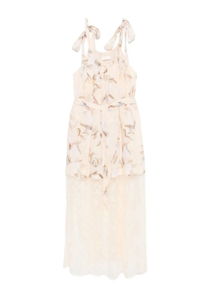 ZIMMERMANN Cascadian lace midi dress - Neutrals