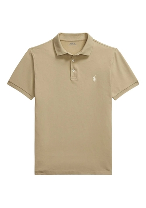 Polo Ralph Lauren slim-cut mesh polo shirt - Neutrals