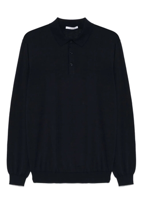 Kangra fine-knit polo shirt - Blue