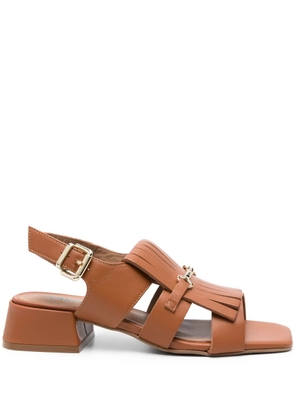 Carmens 35mm tassel-detailed sandals - Brown