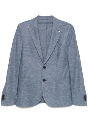 LUIGI BIANCHI MANTOVA single-breasted blazer - Blue