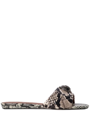 Kurt Geiger London Kensington flat sandals - Brown