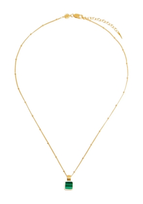 Missoma Lucy Williams square-malachite necklace - Gold