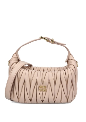 Miu Miu Matelassé leather mini bag - Pink