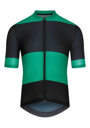 Café du cycliste striped zip-up cycling vest - Black
