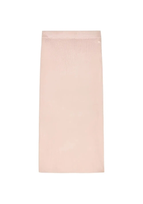 Armani Exchange knitted midi skirt - Neutrals