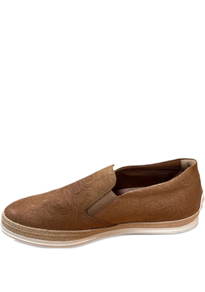 Tod's patterned loafers - Brown