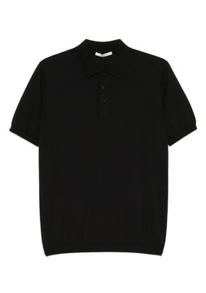 Kangra fine-knit polo shirt - Black