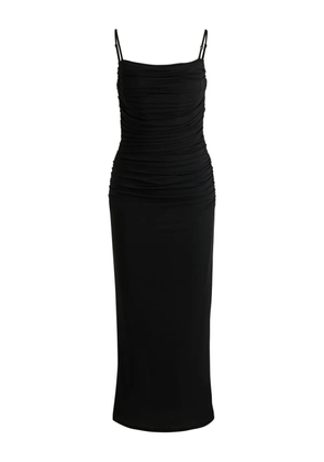 HUGO ruched-detail dress - Black