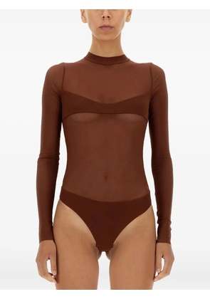 NOT AFTER TEN long sleeve bodysuit - Brown