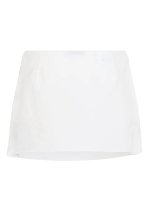Miu Miu lace-detail mini skirt - White