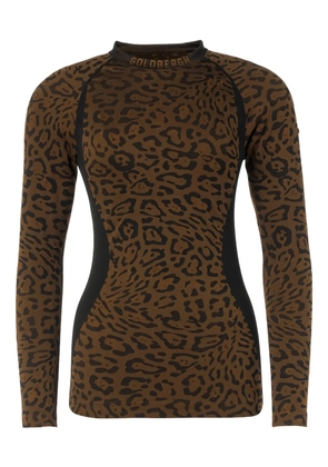 Goldbergh Jaguar round neck top - Brown