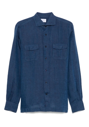 Mazzarelli linen shirt - Blue