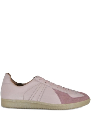 Reproduction of Found German Military suede panelled low-top sneakers - Pink
