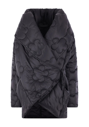 Maria Calderara floral coat - Black