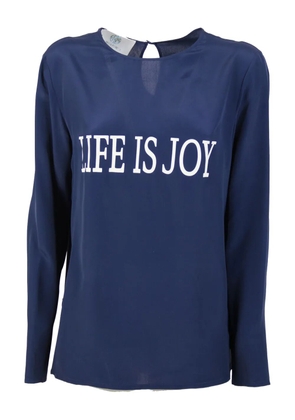 Alberta Ferretti graphic-print T-shirt - Blue