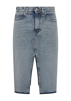 Stella McCartney asymmetrical denim skirt - Blue