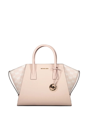 Michael Kors Avril logo-plaque leather tote bag - Pink
