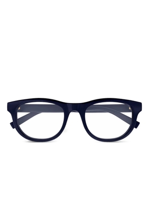 Gucci Eyewear Web-detail glasses - Blue
