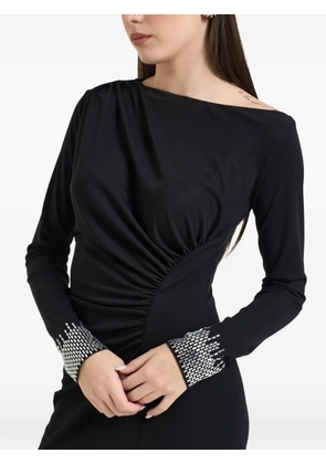 LIU JO beaded long-sleeve dress - Black
