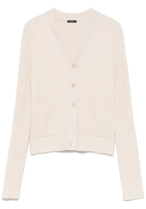 JOSEPH ribbed-knit cardigan - Neutrals