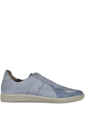 Reproduction of Found German Military suede panelled lace-up sneakers - Grey