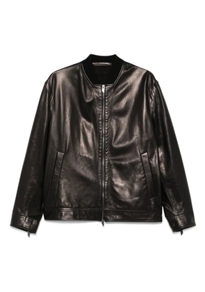 Salvatore Santoro leather bomber jacket - Black