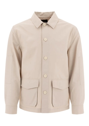 Vince button-front patch-pocket shirt jacket - Neutrals