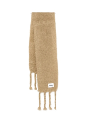 JIL SANDER+ logo-patch scarf - Neutrals