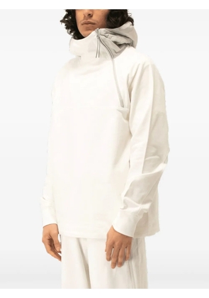 C.P. Company zip-front hooded sweatshirt - White