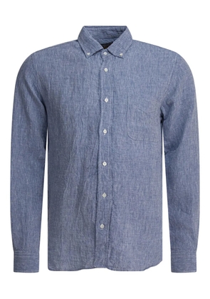 BEAMS PLUS linen button-down shirt - Blue