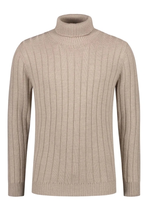 Luigi Borrelli ribbed roll-neck sweater - Neutrals