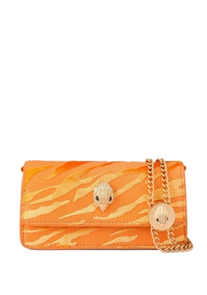 Kurt Geiger London animal-print eagle head clutch bag - Orange