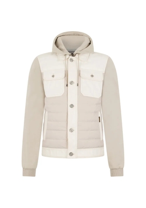 Moorer hooded pocket bomber jacket - Neutrals