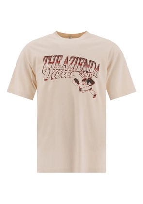 VIETTI MERCHANDISE graphic-print crew-neck T-shirt - Neutrals