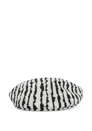 Kangol striped baker boy cap - White