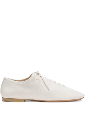 LEMAIRE leather lace-up derby shoes - White