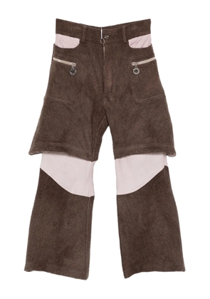 Charlie Constantinou layered trousers - Brown