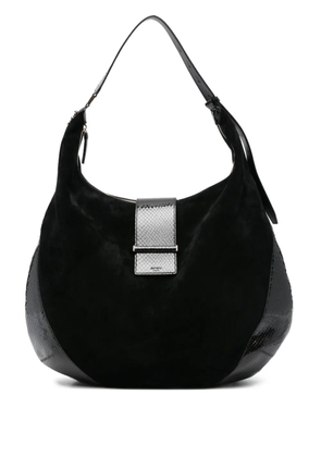 Jimmy Choo suede-leather shoulder bag - Black