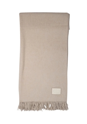 Agnona fringed wool scarf - Neutrals