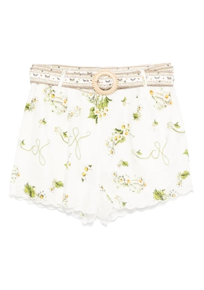Camilla floral-print shorts - White