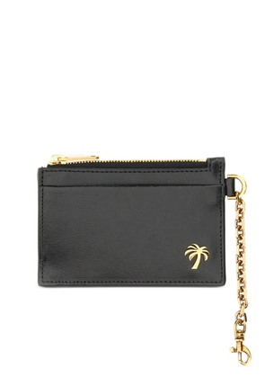 Palm Angels leather cardholder - Grey