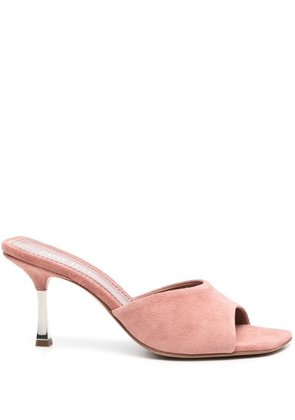 Paris Texas 70mm leather mules - Pink