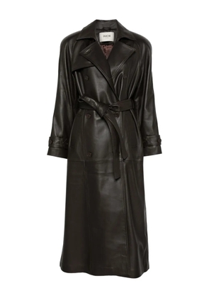 ducie leather trench coat - Brown
