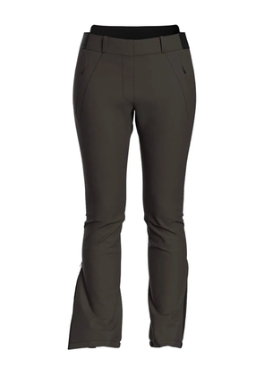 LAMUNT Michelle zip-detail trousers - Grey