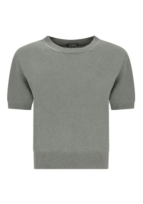 Canessa round-neck short-sleeve top - Grey
